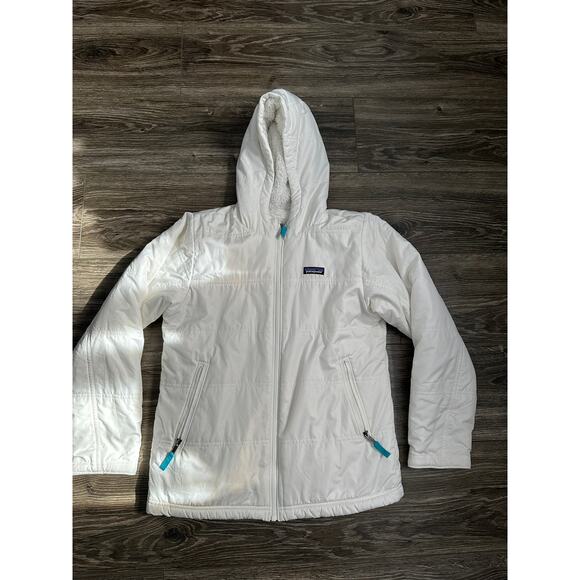 Patagonia Girls' Reversible Fuzzy Puff Hoody - Picture 1 of 7
